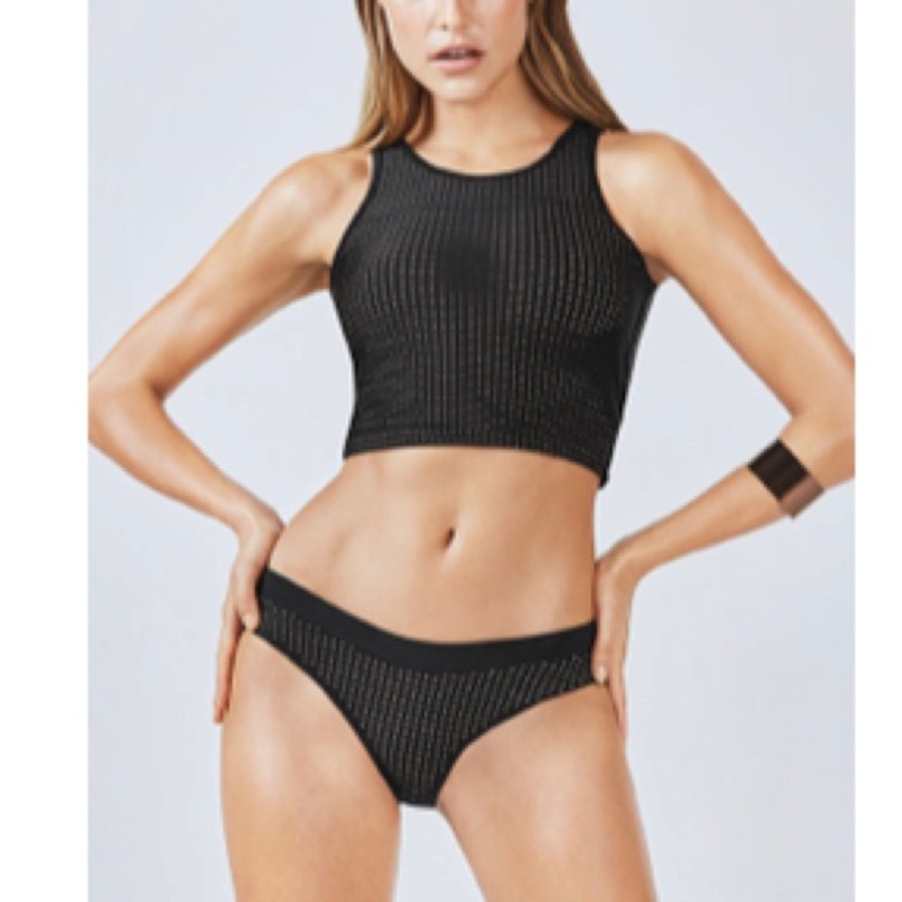 Fabletics Two Piece Black Swimming Suit